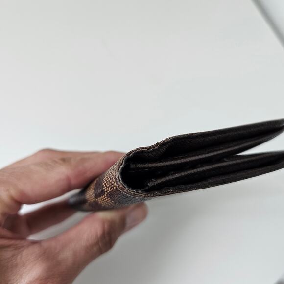 LV Louis Vuitton Damier Ebene Marco Bifold men Wallet - Picture 14 of 15